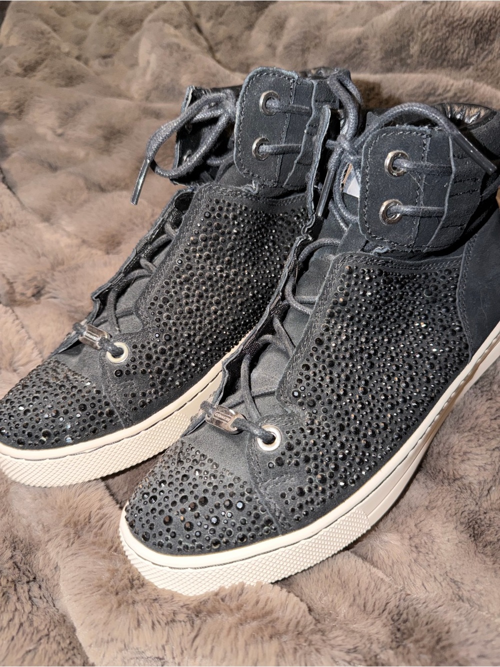 COACH Embellished High-Top Sneakers - Stylish Women's Casual Shoes
